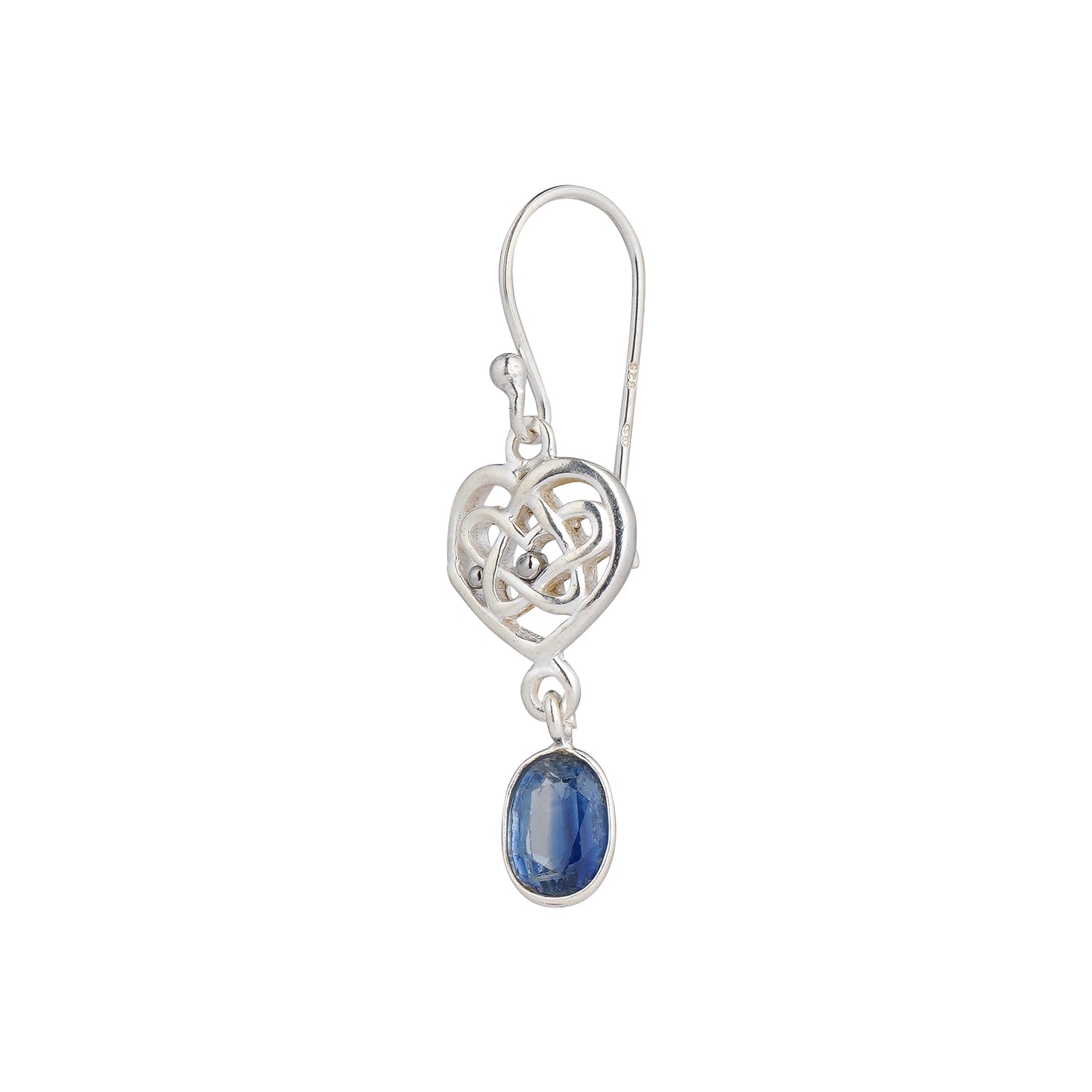 925 Sterling Silver Earrings - Kyanite stone