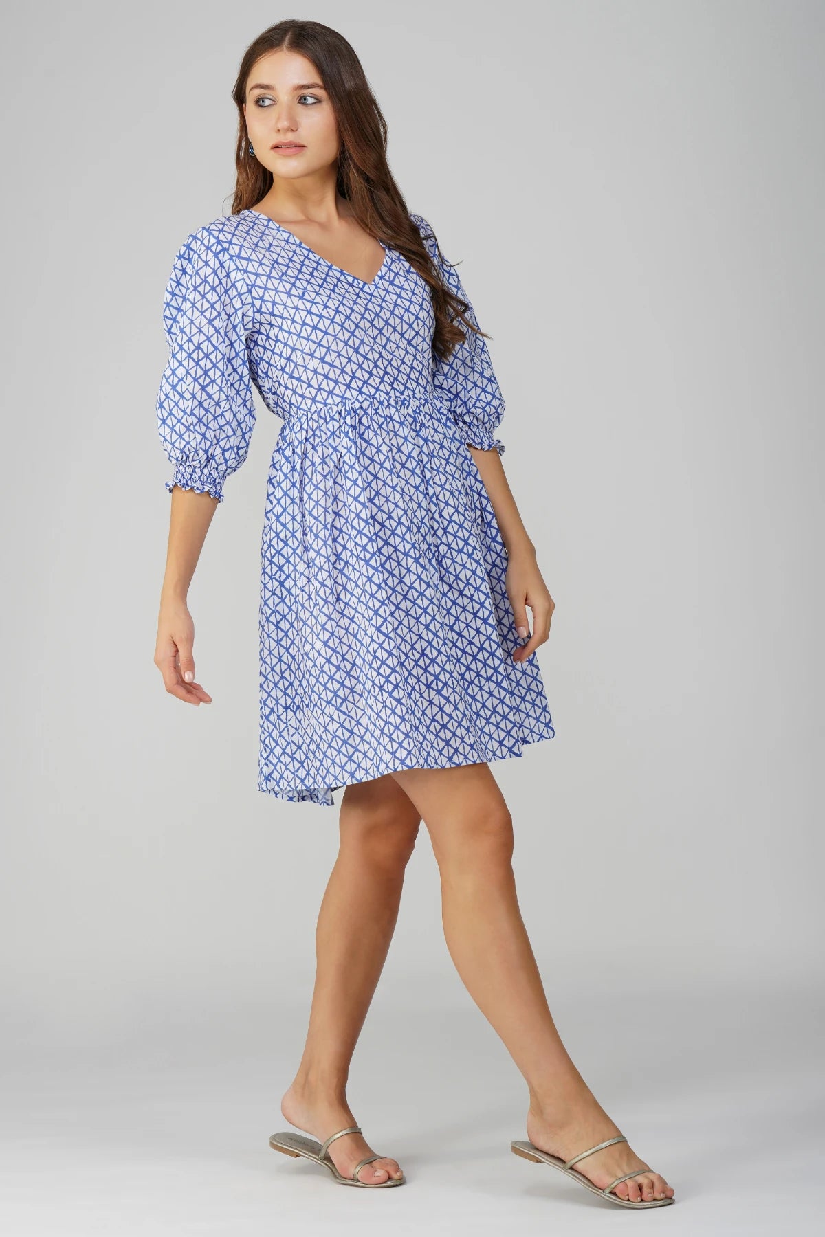 Celestine Mini Dress - Blue