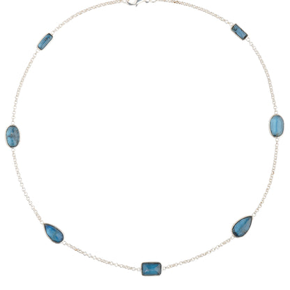 925 Sterling Silver Necklace - Kyanite Stone