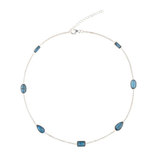 925 Sterling Silver Necklace - Kyanite Stone