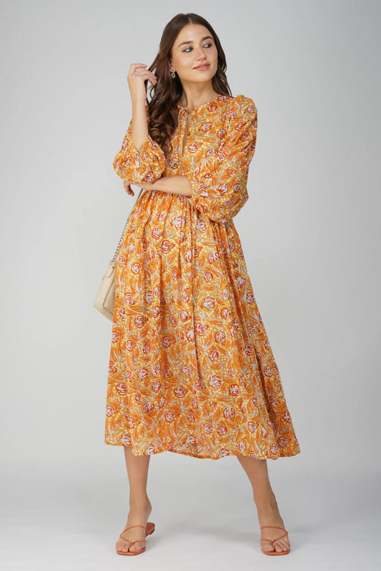 Kiara Maxi Dress - Orange