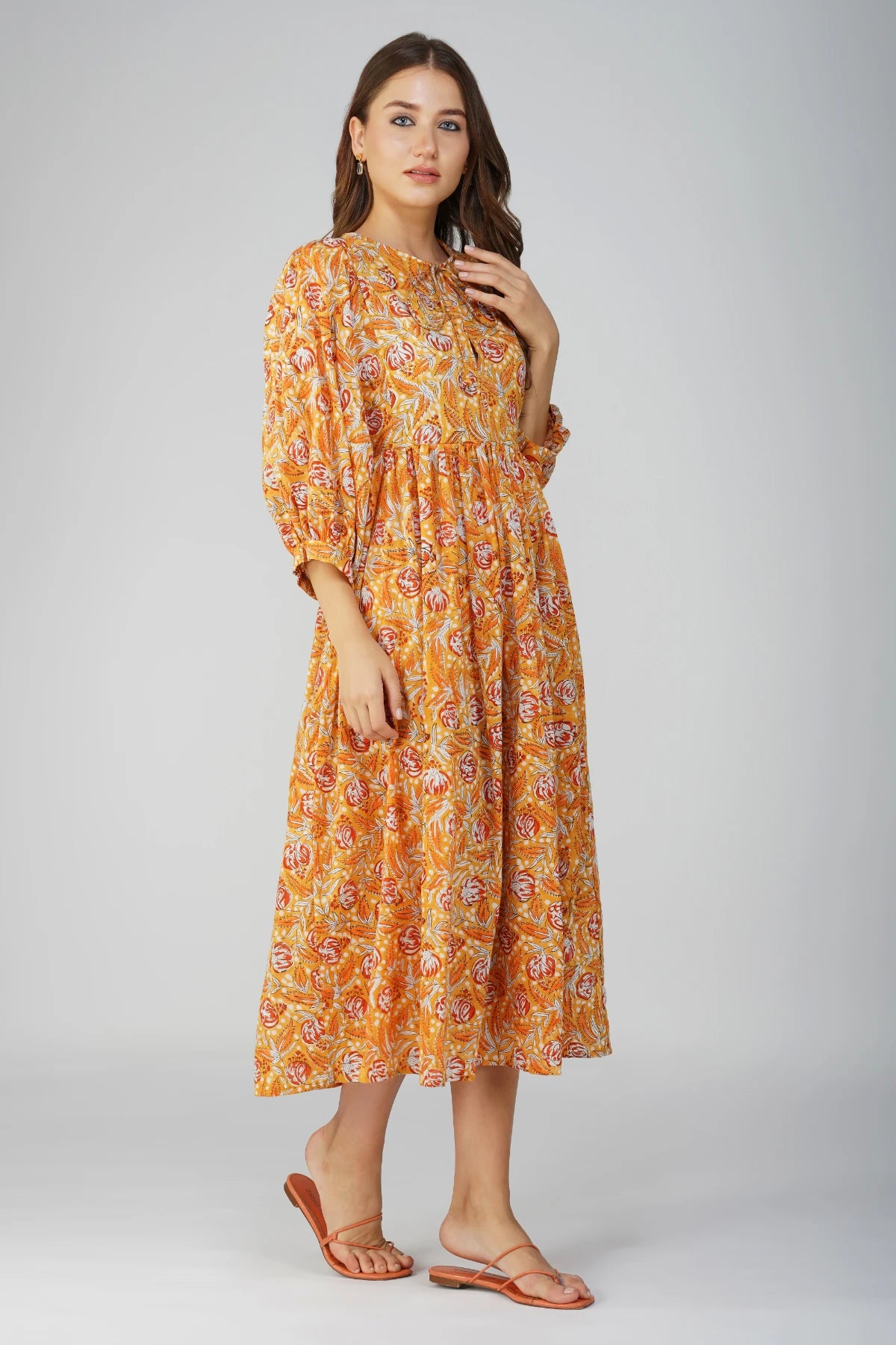 Kiara Maxi Dress - Orange