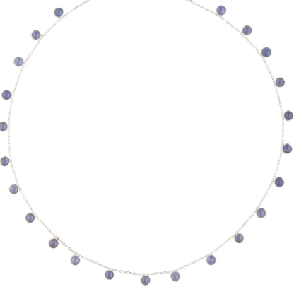 925 Sterling Silver Necklace - Tanzanite Stone (Premium Edition)