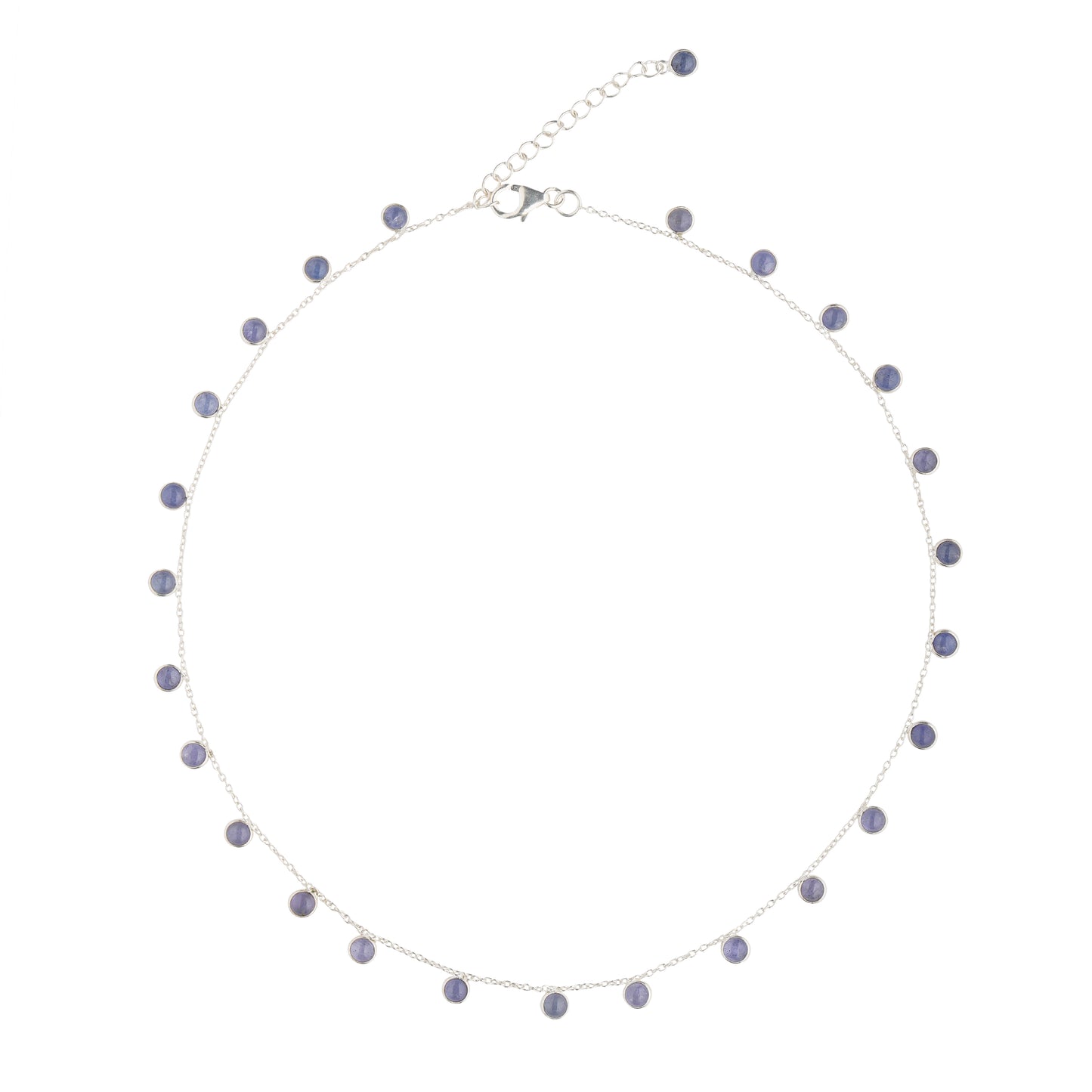 925 Sterling Silver Necklace - Tanzanite Stone (Premium Edition)