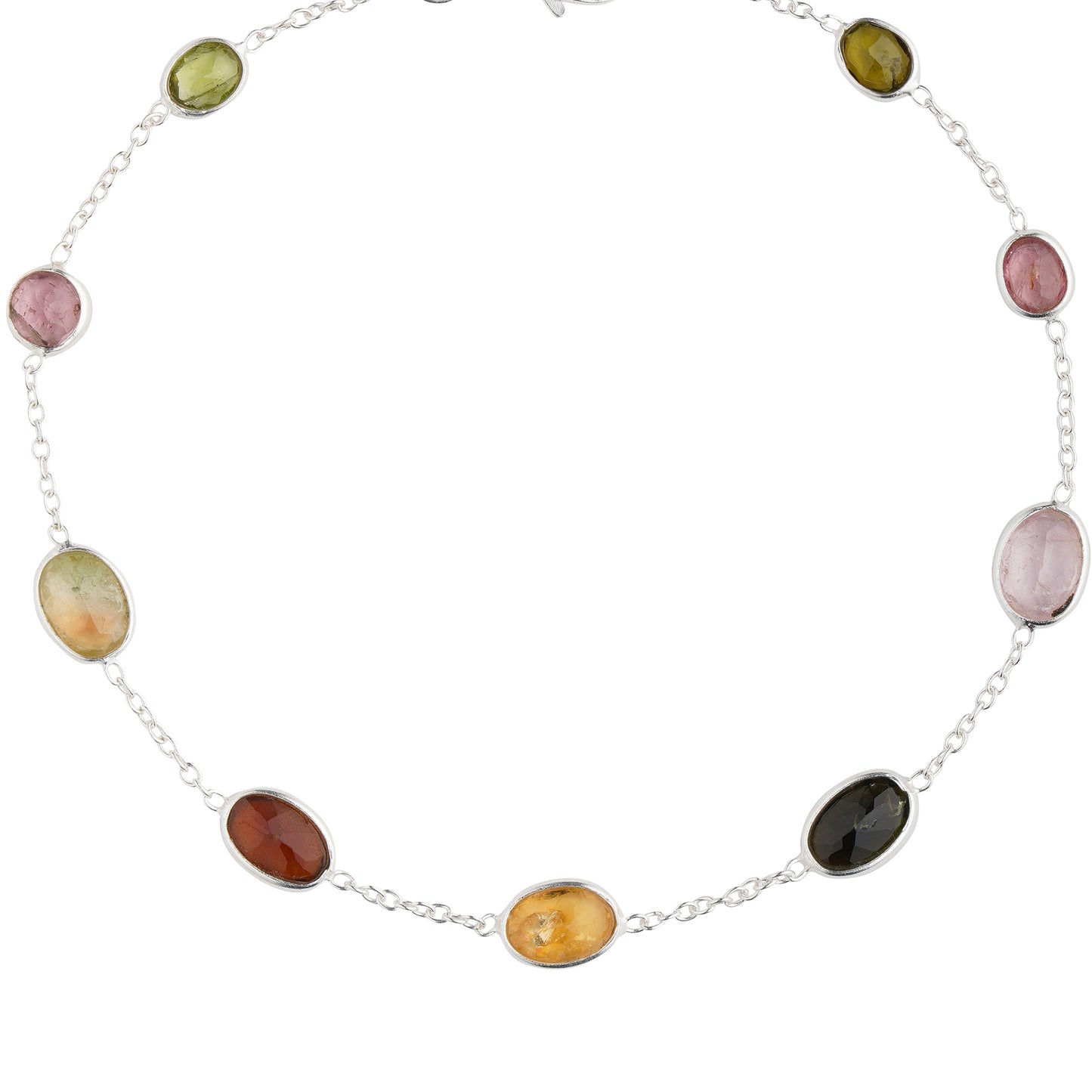 925 Sterling Silver Bracelet - Multi Tourmaline