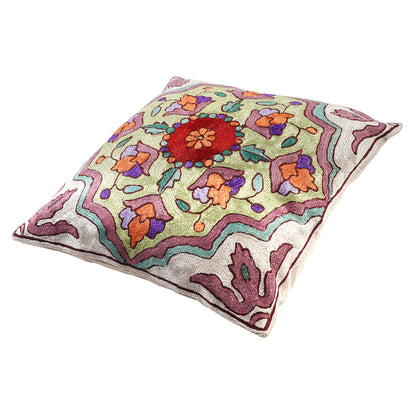 Hand Embroidered Cushion Cover - Classic