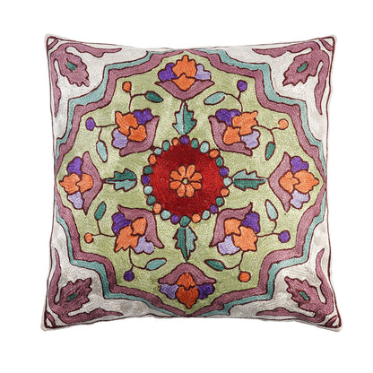 Hand Embroidered Cushion Cover - Classic