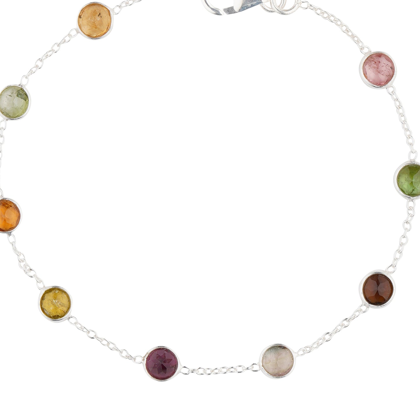 925 Sterling Silver Bracelet - Multi Tourmaline