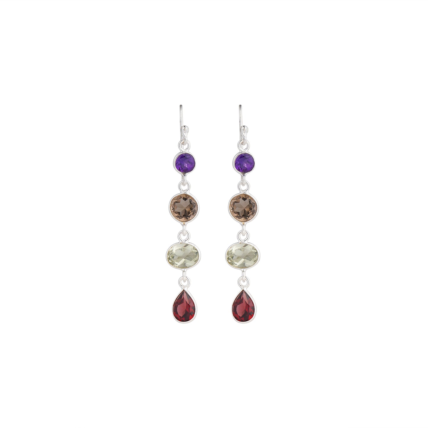 925 Sterling Silver Earrings - Semi Precious Stones