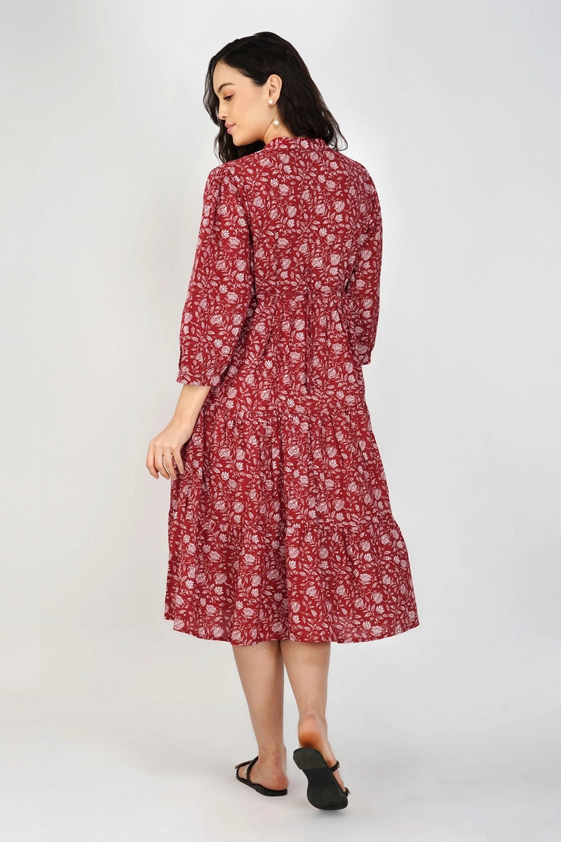 Aurora Cotton Midi Dress