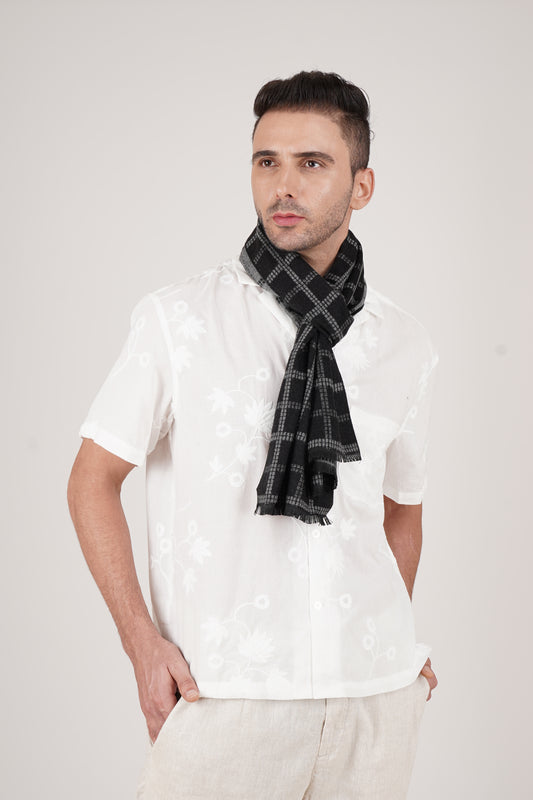 Casually Professional Wool Blend Scarf - Unisex Scarf