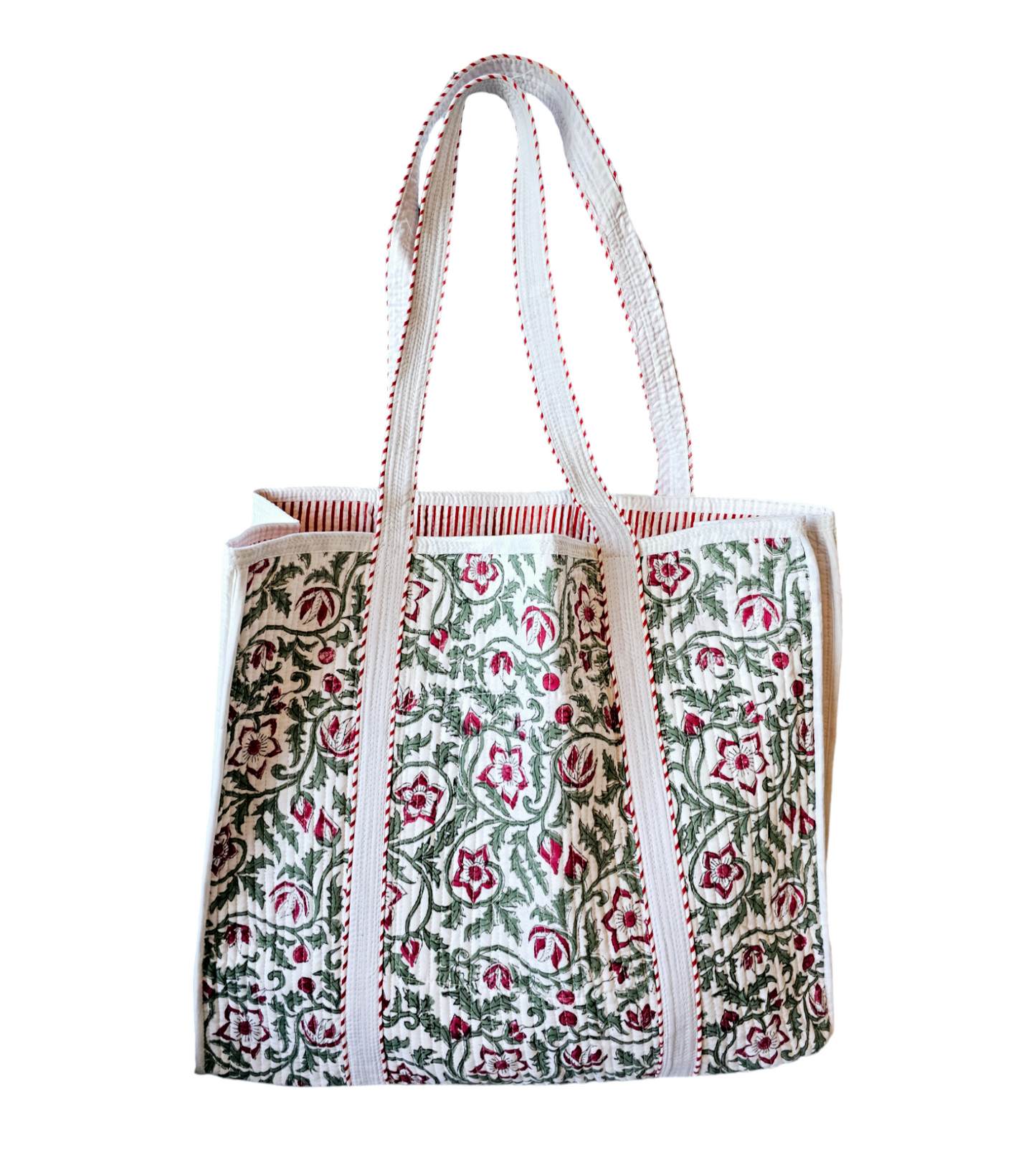 Armeria Quilted Cotton Tote Bag