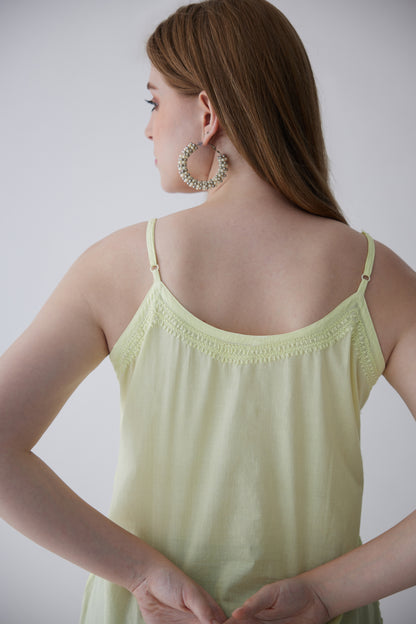 Tia Cotton Sleeveless Top