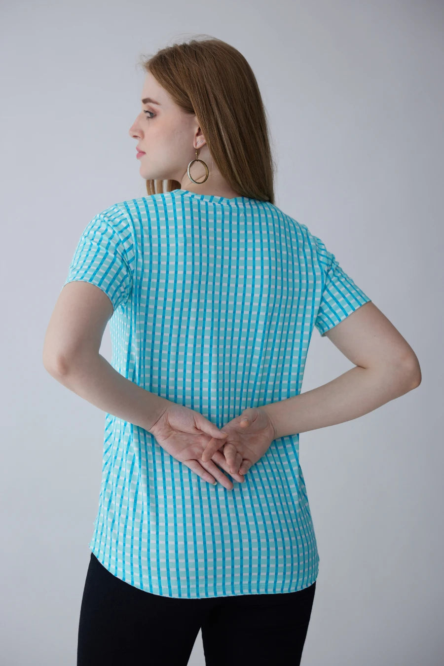 Miku Supima Cotton Top - Checks