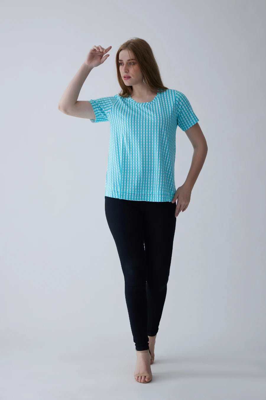 Miku Supima Cotton Top - Checks