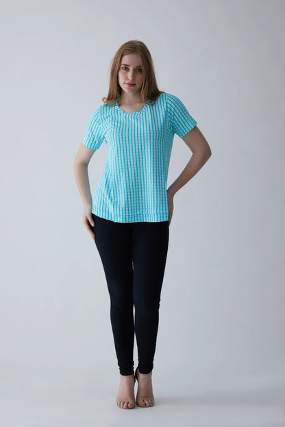 Miku Supima Cotton Top - Checks