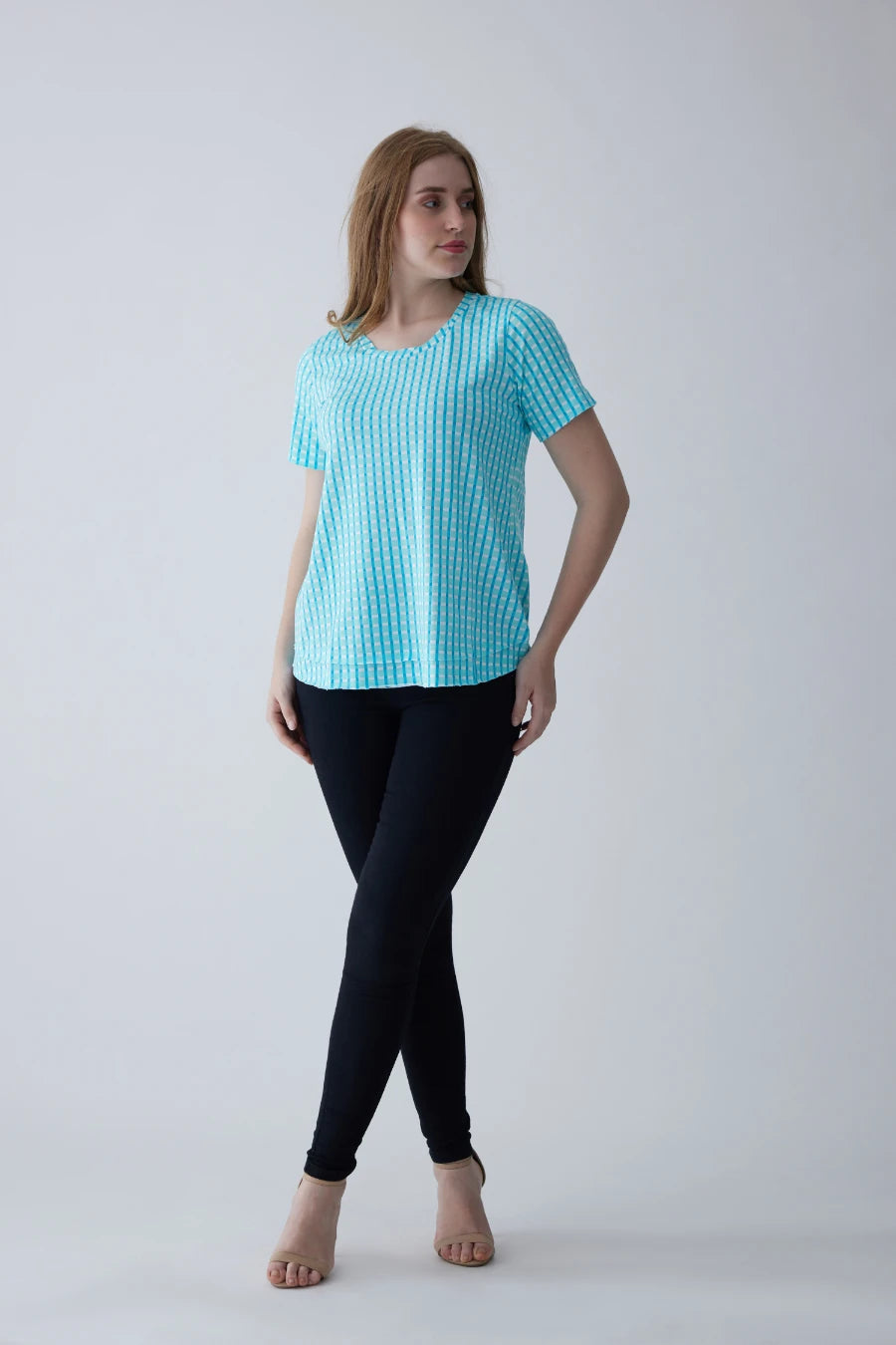 Miku Supima Cotton Top - Checks