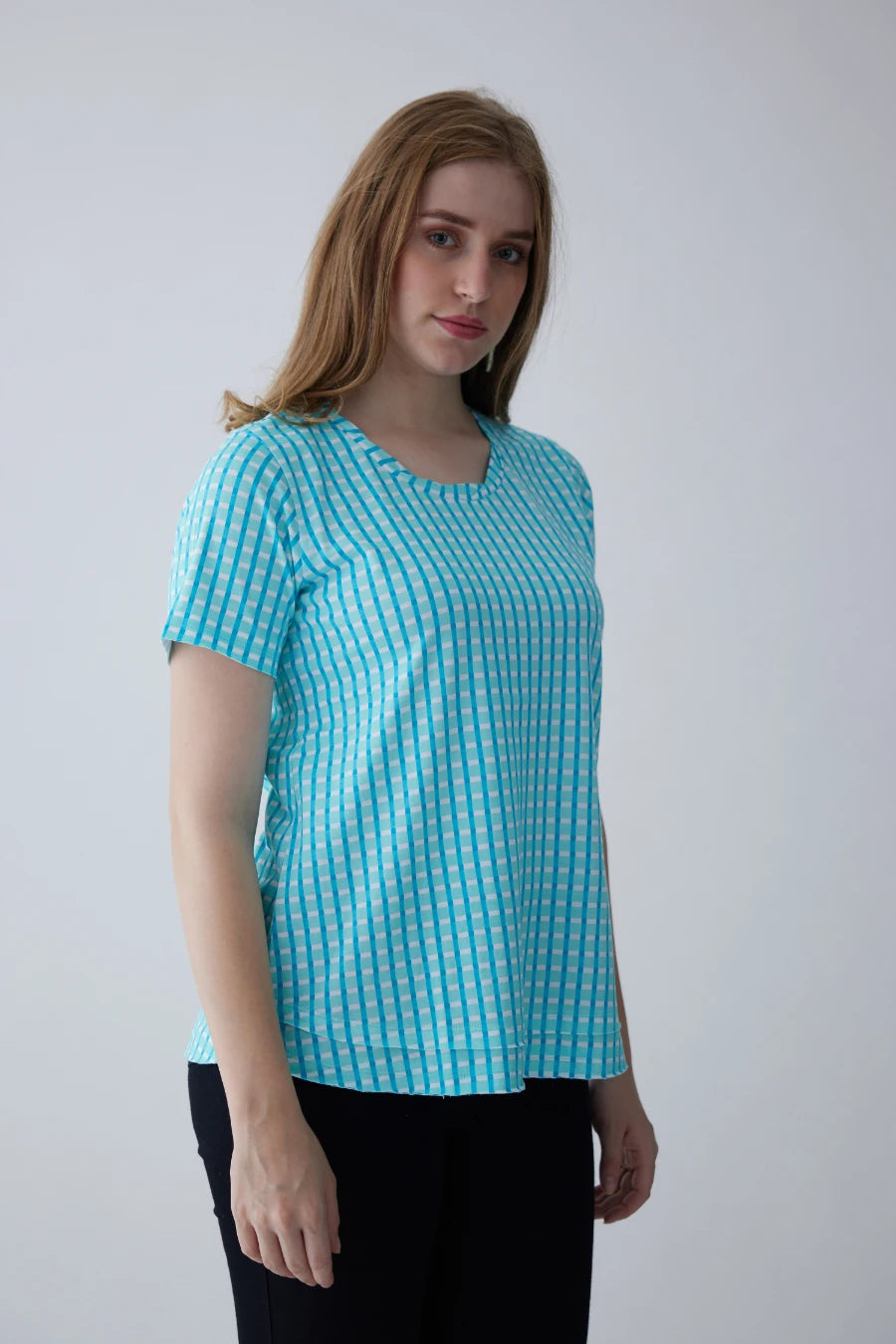 Miku Supima Cotton Top - Checks