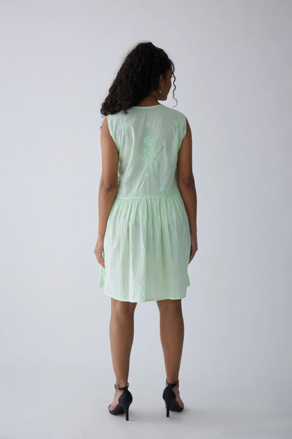 Ariel Cotton round neck dress