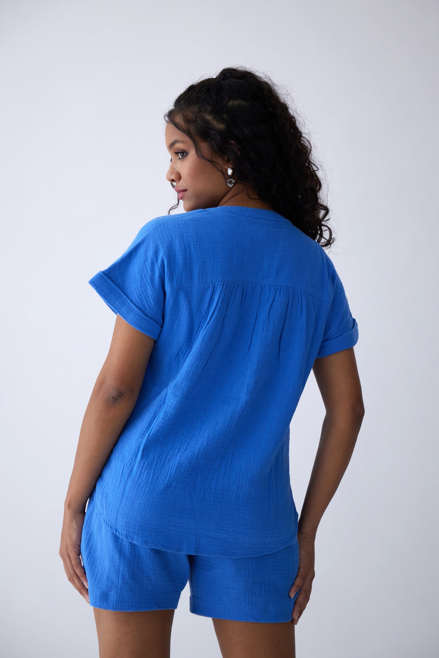 Atlanta Cotton Top - Blue