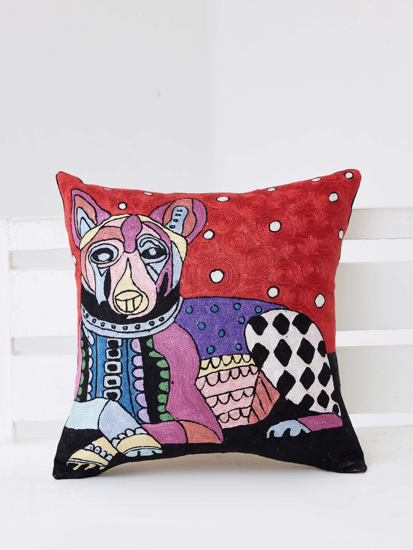 Hand Made Cushion Cover - Dog