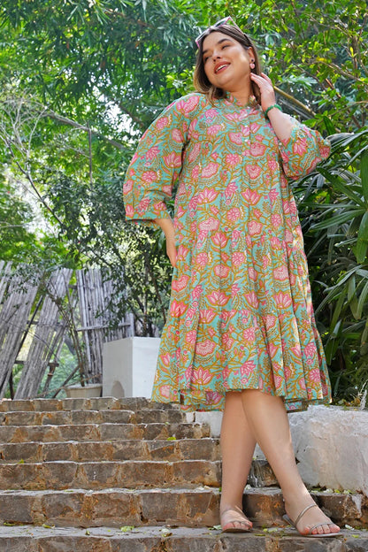 Ziva Midi Cotton Dress