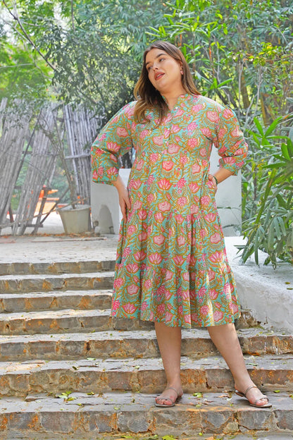 Ziva Midi Cotton Dress